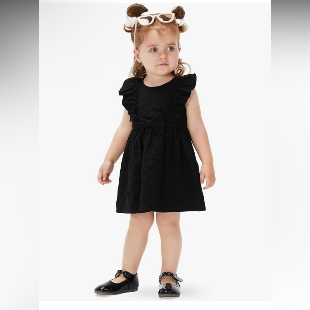 Baby Girl‎ Black Knee-High Cute Babydoll Dress Size 18-24 Months Party Dress